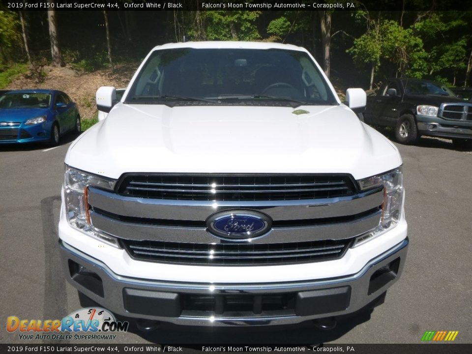 2019 Ford F150 Lariat SuperCrew 4x4 Oxford White / Black Photo #4