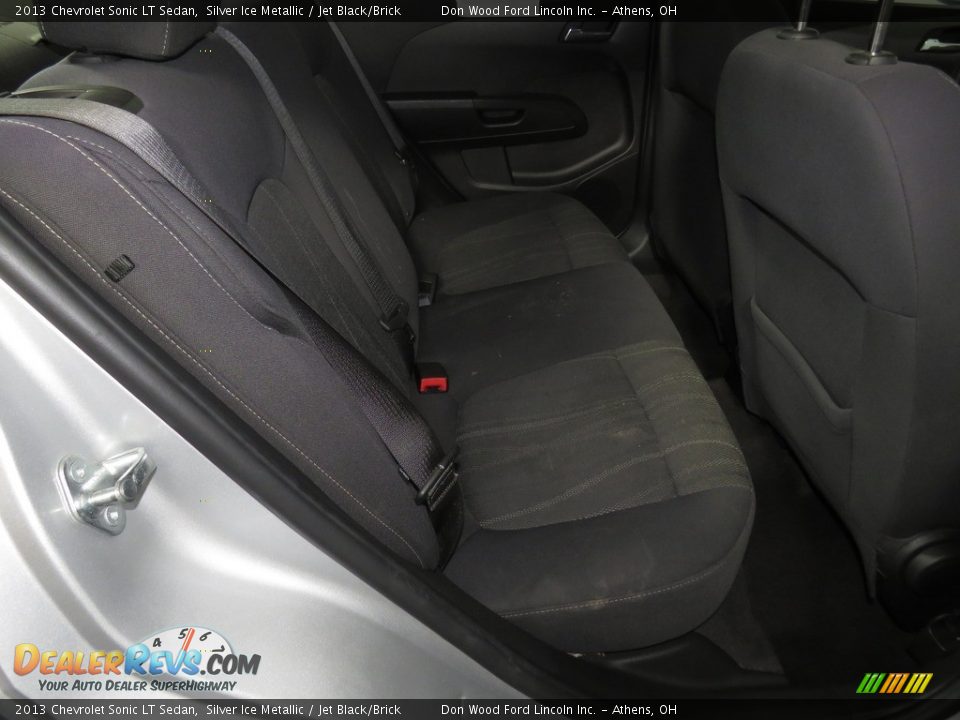 2013 Chevrolet Sonic LT Sedan Silver Ice Metallic / Jet Black/Brick Photo #23