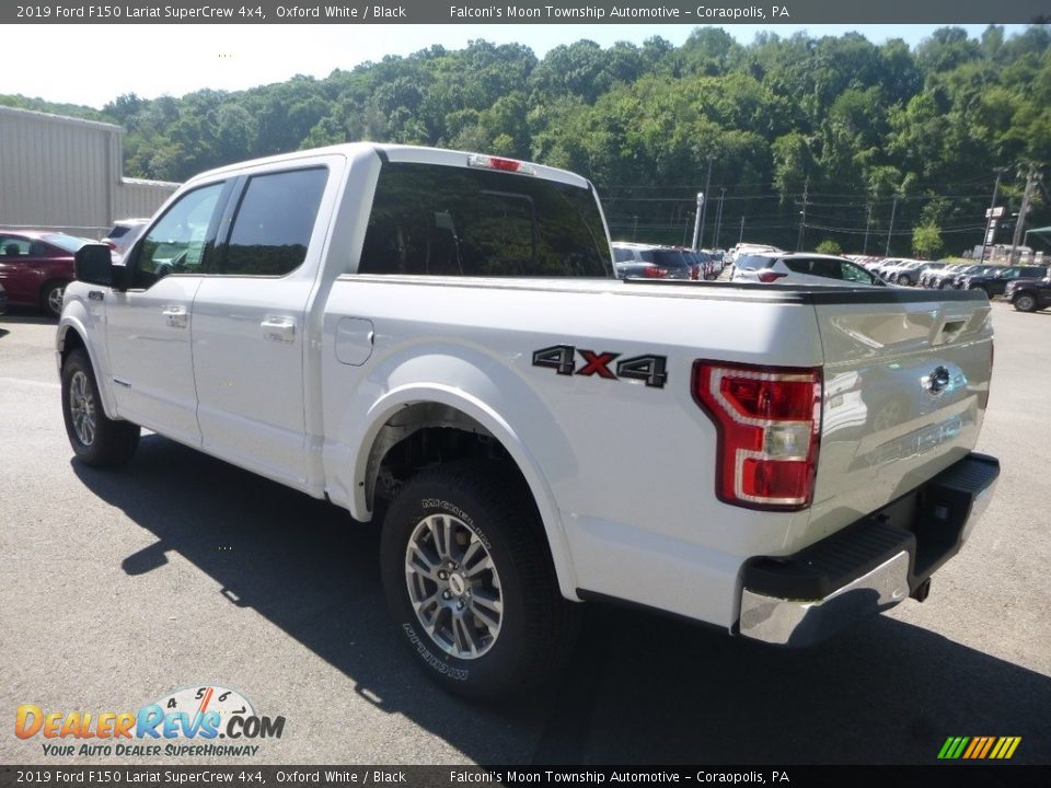 2019 Ford F150 Lariat SuperCrew 4x4 Oxford White / Black Photo #6