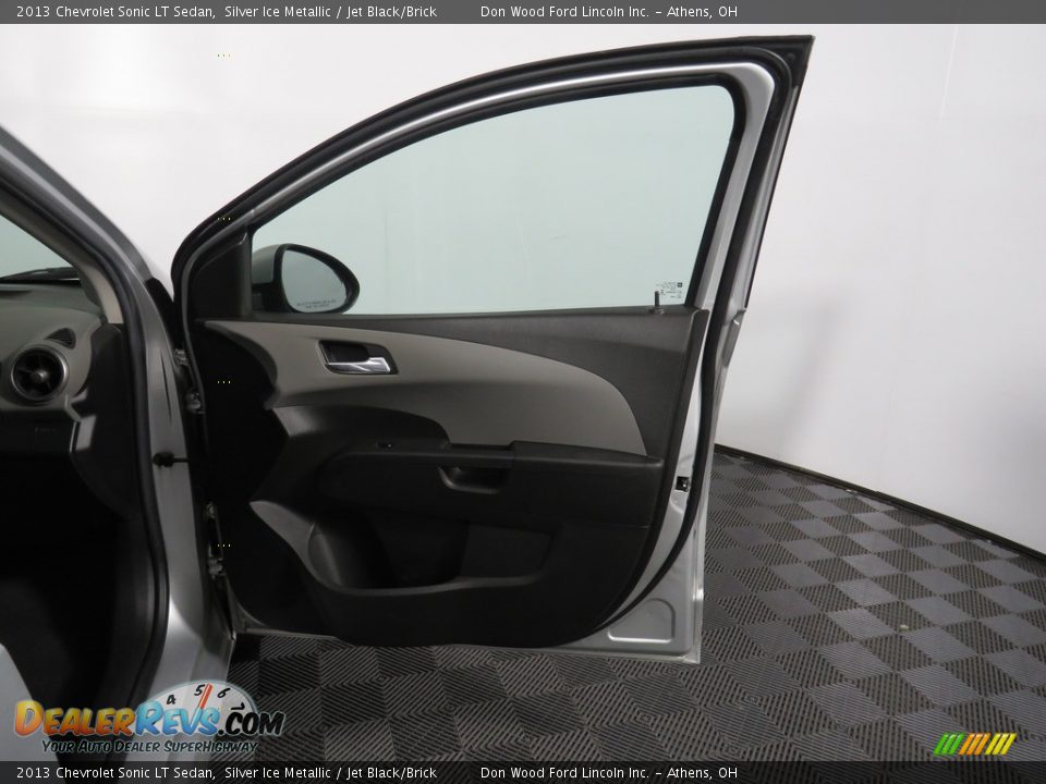 2013 Chevrolet Sonic LT Sedan Silver Ice Metallic / Jet Black/Brick Photo #24