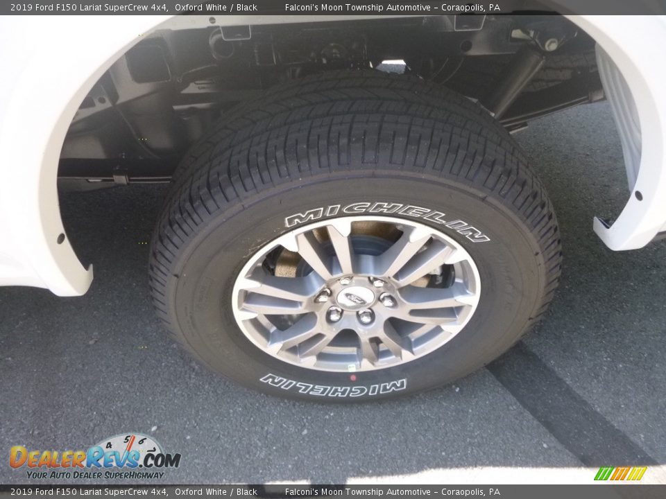 2019 Ford F150 Lariat SuperCrew 4x4 Oxford White / Black Photo #7