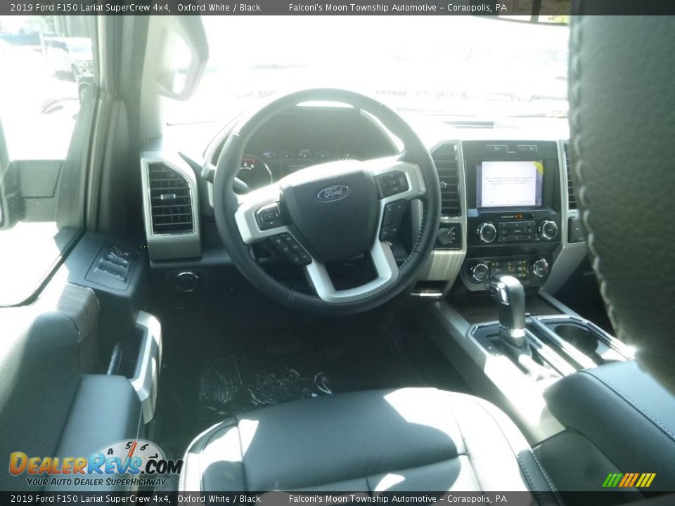 2019 Ford F150 Lariat SuperCrew 4x4 Oxford White / Black Photo #9