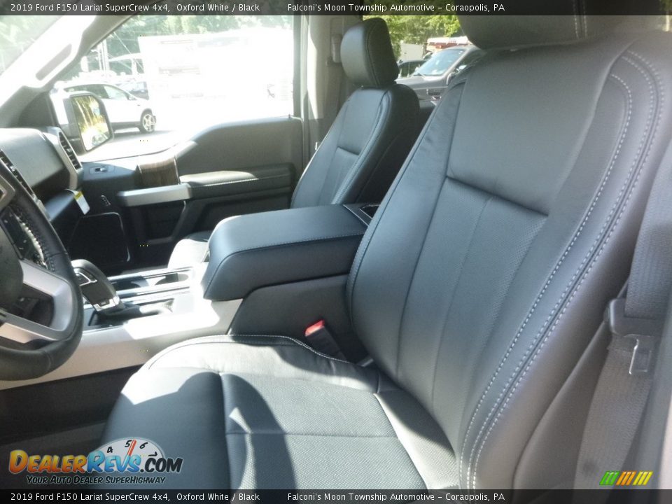 2019 Ford F150 Lariat SuperCrew 4x4 Oxford White / Black Photo #10