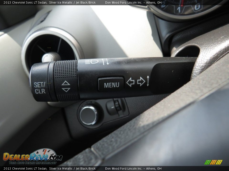 2013 Chevrolet Sonic LT Sedan Silver Ice Metallic / Jet Black/Brick Photo #29