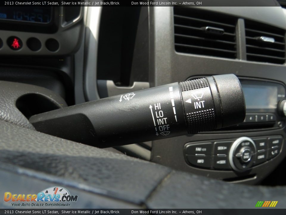 2013 Chevrolet Sonic LT Sedan Silver Ice Metallic / Jet Black/Brick Photo #30