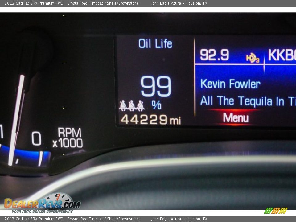 2013 Cadillac SRX Premium FWD Crystal Red Tintcoat / Shale/Brownstone Photo #34