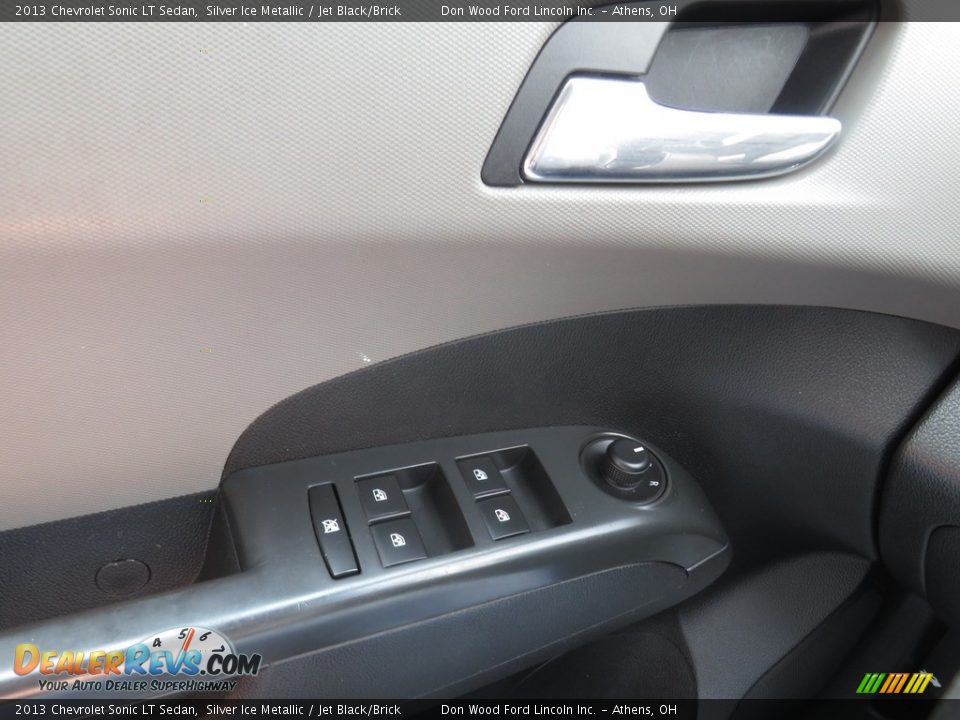2013 Chevrolet Sonic LT Sedan Silver Ice Metallic / Jet Black/Brick Photo #34