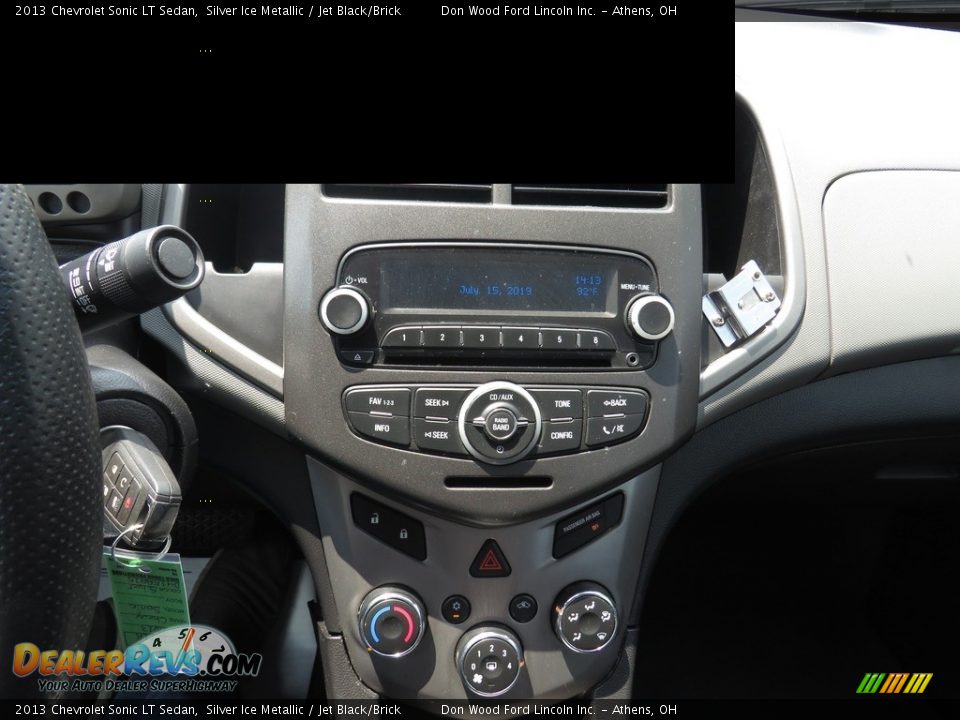 2013 Chevrolet Sonic LT Sedan Silver Ice Metallic / Jet Black/Brick Photo #35
