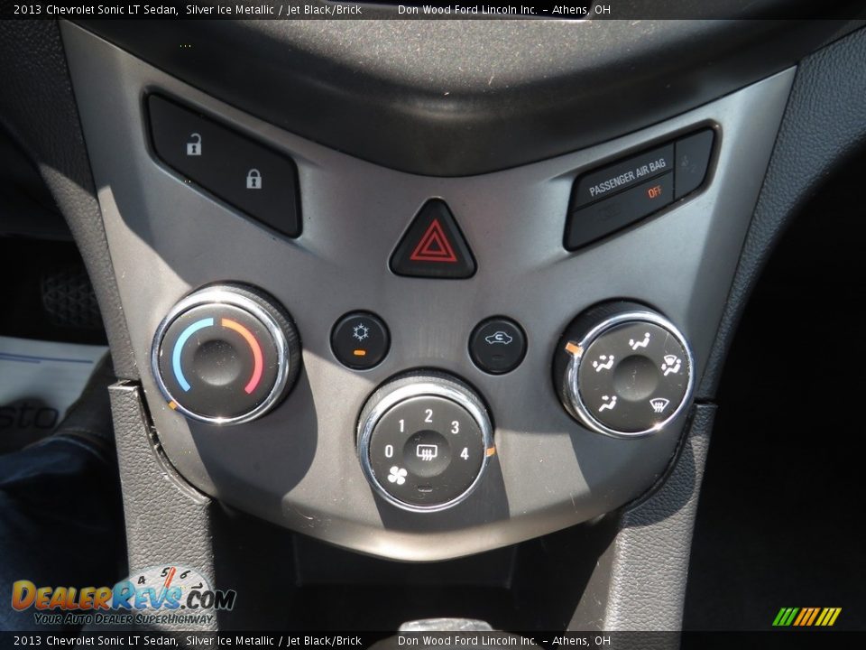 2013 Chevrolet Sonic LT Sedan Silver Ice Metallic / Jet Black/Brick Photo #36
