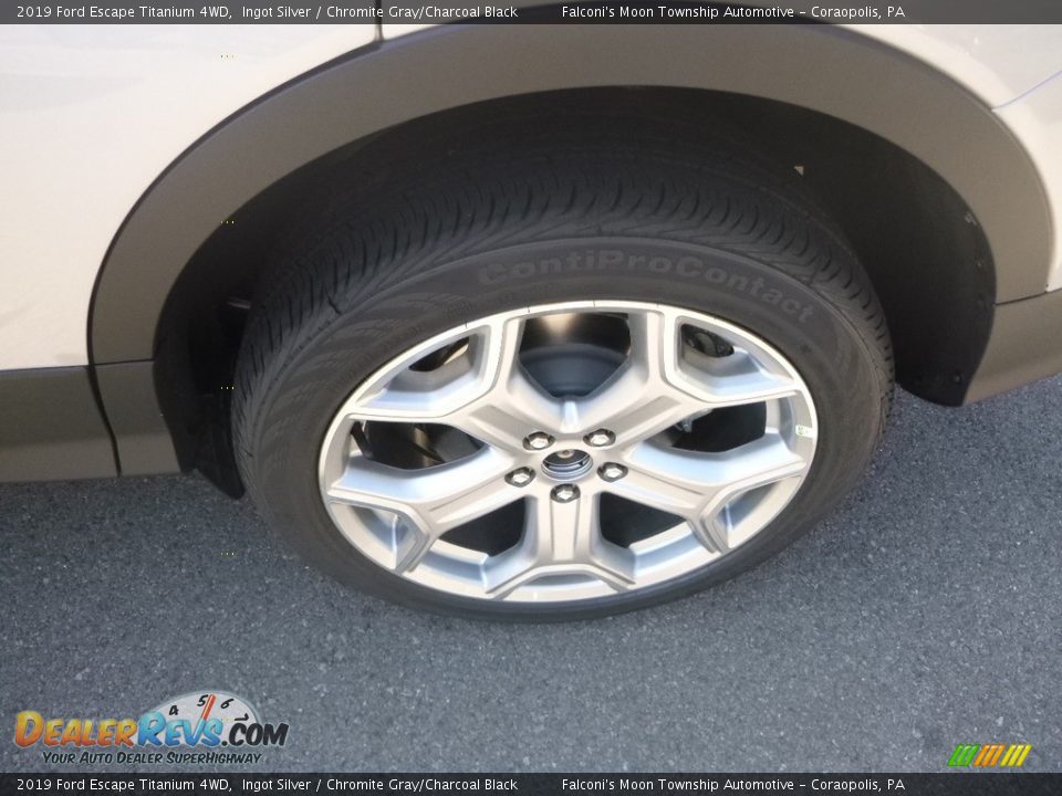2019 Ford Escape Titanium 4WD Ingot Silver / Chromite Gray/Charcoal Black Photo #7