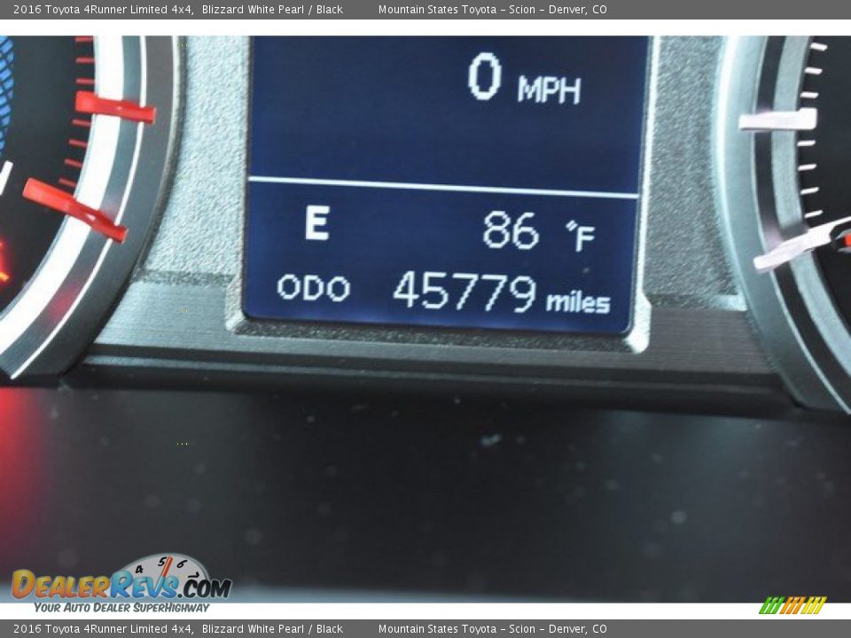 2016 Toyota 4Runner Limited 4x4 Blizzard White Pearl / Black Photo #31