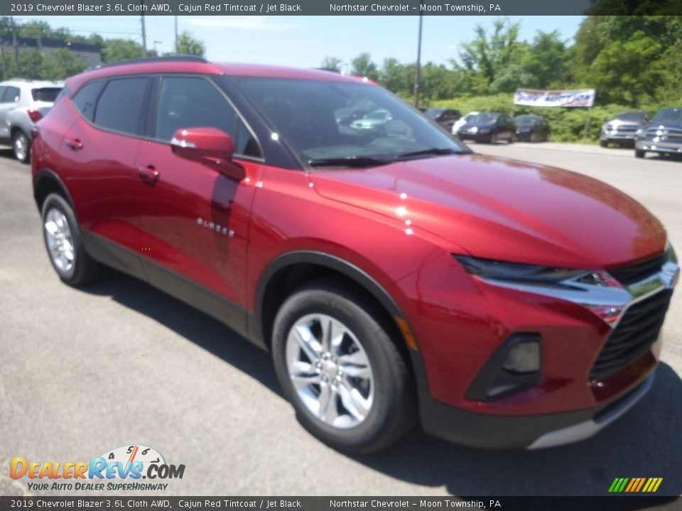 2019 Chevrolet Blazer 3.6L Cloth AWD Cajun Red Tintcoat / Jet Black Photo #7