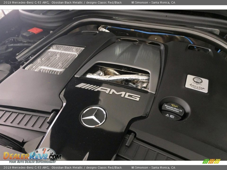 2019 Mercedes-Benz G 63 AMG Obsidian Black Metallic / designo Classic Red/Black Photo #31