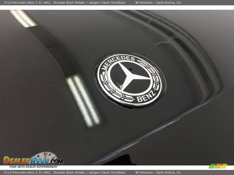 2019 Mercedes-Benz G 63 AMG Obsidian Black Metallic / designo Classic Red/Black Photo #33