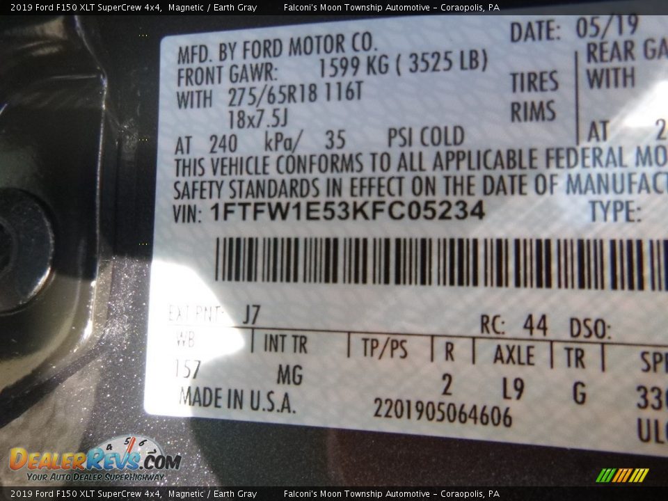 2019 Ford F150 XLT SuperCrew 4x4 Magnetic / Earth Gray Photo #9