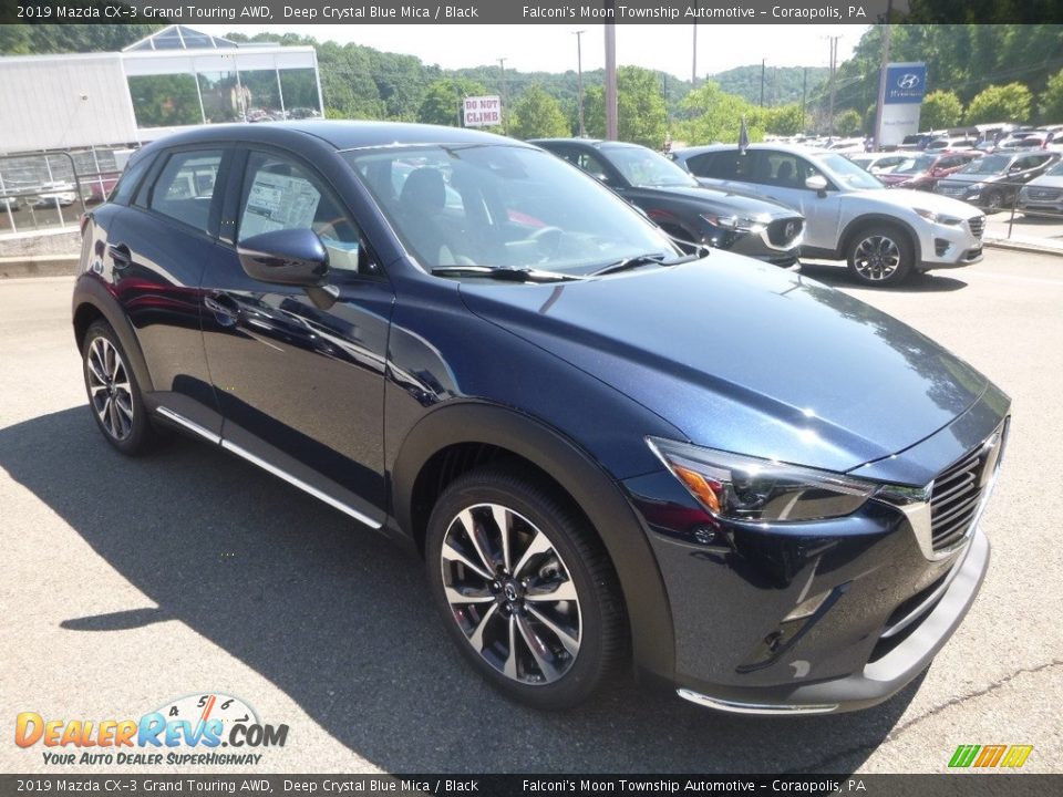 2019 Mazda CX-3 Grand Touring AWD Deep Crystal Blue Mica / Black Photo #3
