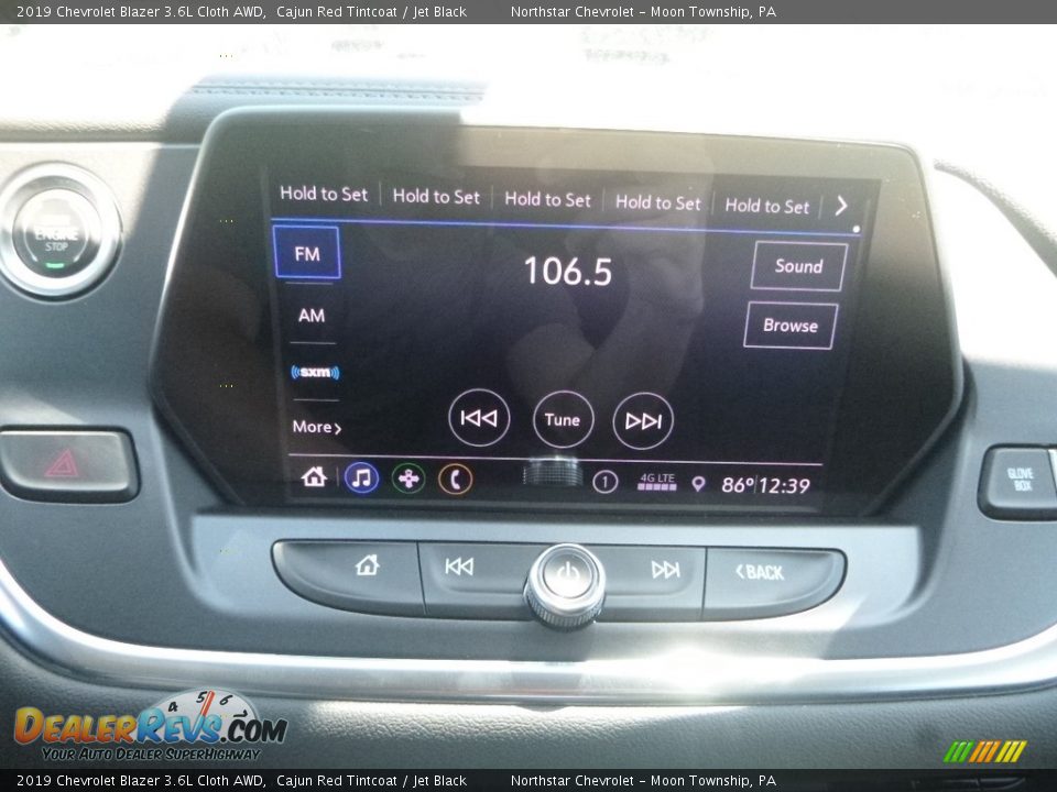 2019 Chevrolet Blazer 3.6L Cloth AWD Cajun Red Tintcoat / Jet Black Photo #16
