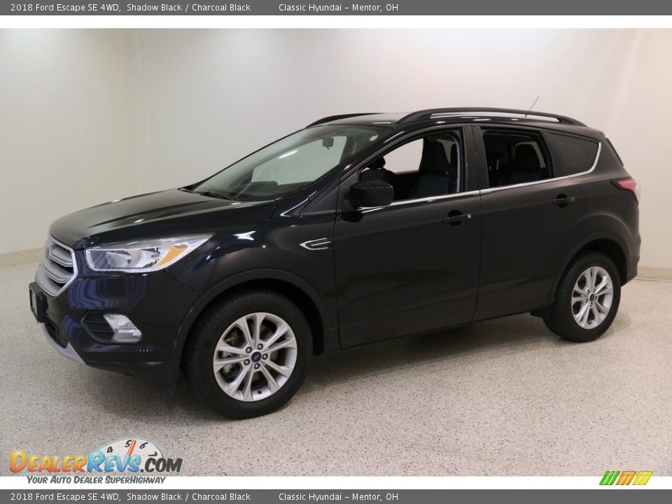 2018 Ford Escape SE 4WD Shadow Black / Charcoal Black Photo #3