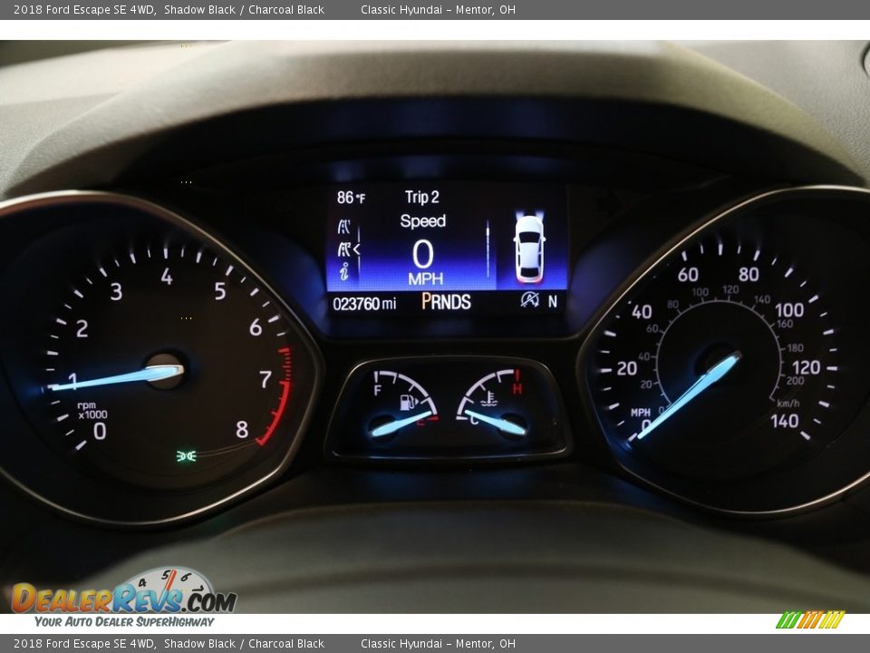 2018 Ford Escape SE 4WD Shadow Black / Charcoal Black Photo #8