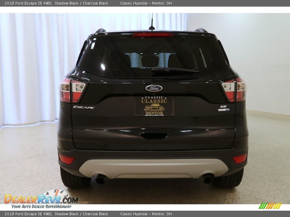 2018 Ford Escape SE 4WD Shadow Black / Charcoal Black Photo #16