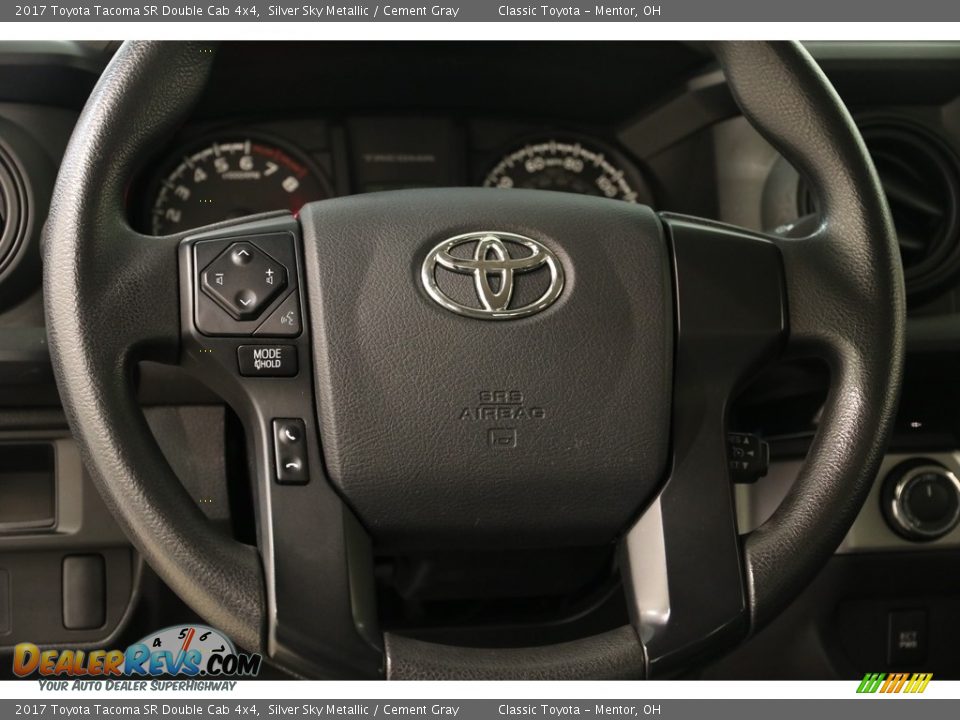 2017 Toyota Tacoma SR Double Cab 4x4 Silver Sky Metallic / Cement Gray Photo #7