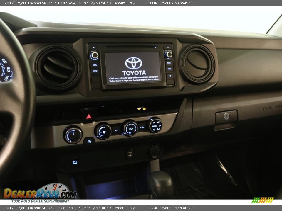 2017 Toyota Tacoma SR Double Cab 4x4 Silver Sky Metallic / Cement Gray Photo #9