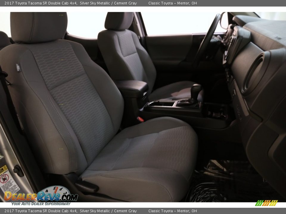 2017 Toyota Tacoma SR Double Cab 4x4 Silver Sky Metallic / Cement Gray Photo #14