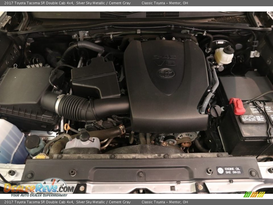 2017 Toyota Tacoma SR Double Cab 4x4 Silver Sky Metallic / Cement Gray Photo #18