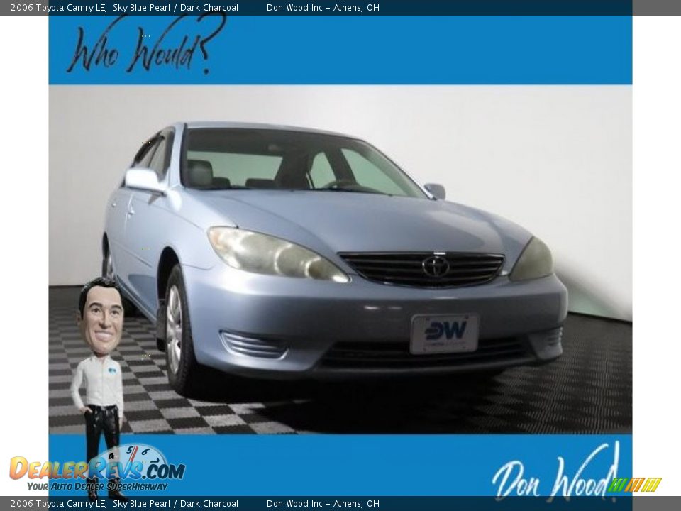 2006 Toyota Camry LE Sky Blue Pearl / Dark Charcoal Photo #1