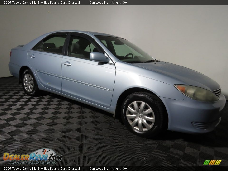 2006 Toyota Camry LE Sky Blue Pearl / Dark Charcoal Photo #2