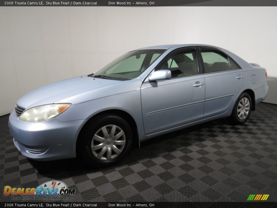 2006 Toyota Camry LE Sky Blue Pearl / Dark Charcoal Photo #7