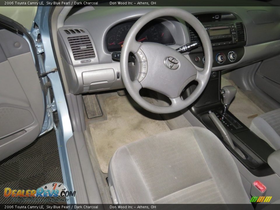 2006 Toyota Camry LE Sky Blue Pearl / Dark Charcoal Photo #18