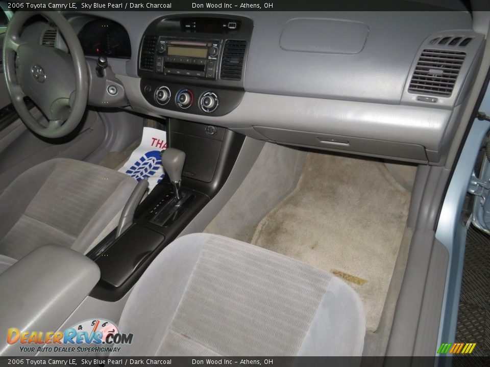 2006 Toyota Camry LE Sky Blue Pearl / Dark Charcoal Photo #27
