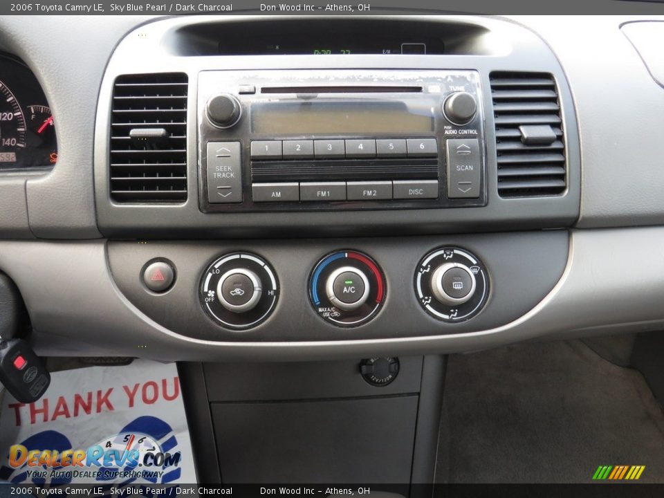 2006 Toyota Camry LE Sky Blue Pearl / Dark Charcoal Photo #36