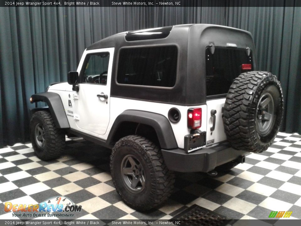 2014 Jeep Wrangler Sport 4x4 Bright White / Black Photo #8