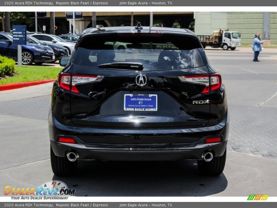 2020 Acura RDX Technology Majestic Black Pearl / Espresso Photo #6