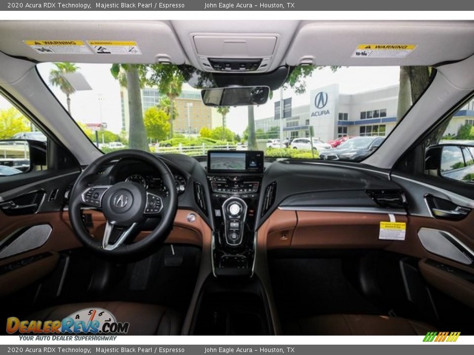 2020 Acura RDX Technology Majestic Black Pearl / Espresso Photo #9
