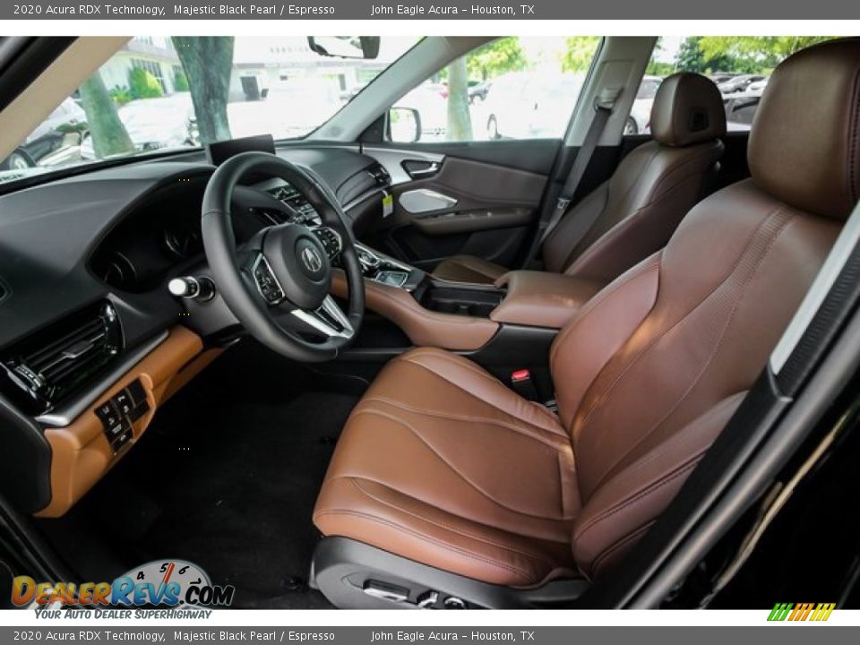 2020 Acura RDX Technology Majestic Black Pearl / Espresso Photo #16