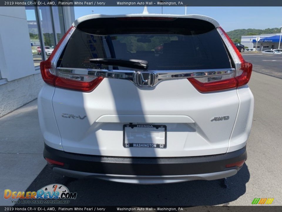 2019 Honda CR-V EX-L AWD Platinum White Pearl / Ivory Photo #6