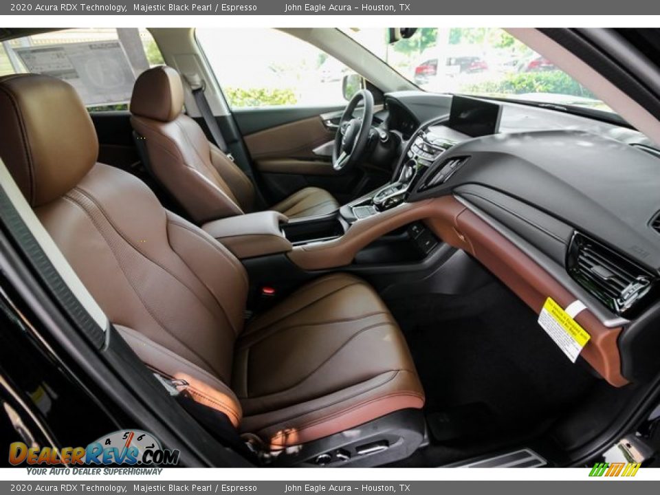 2020 Acura RDX Technology Majestic Black Pearl / Espresso Photo #23