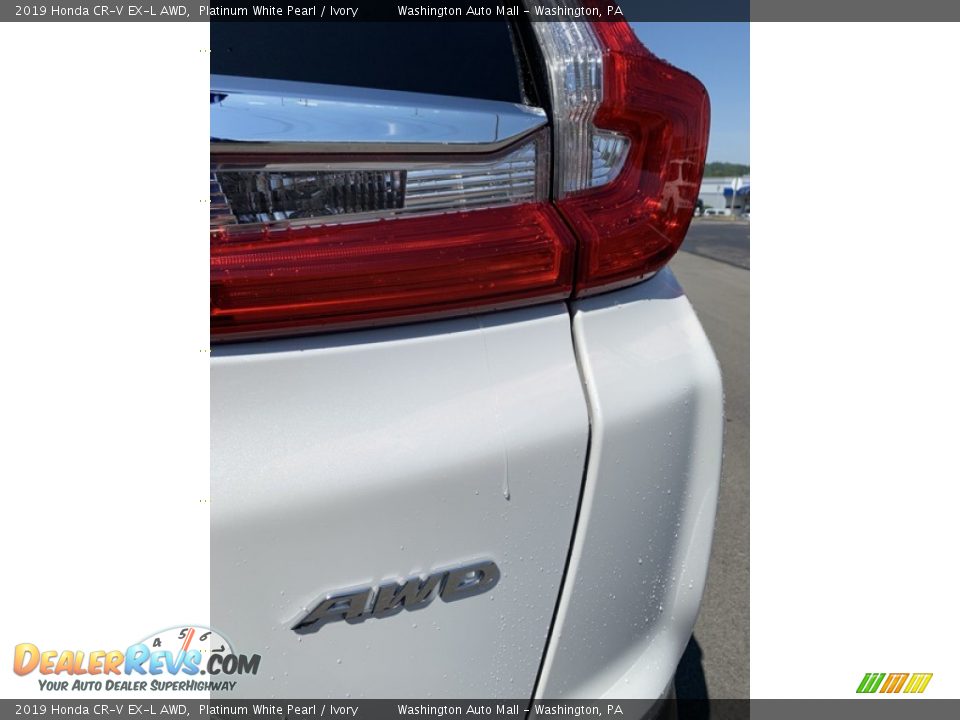 2019 Honda CR-V EX-L AWD Platinum White Pearl / Ivory Photo #23