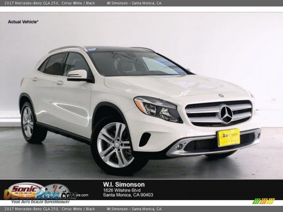 2017 Mercedes-Benz GLA 250 Cirrus White / Black Photo #1
