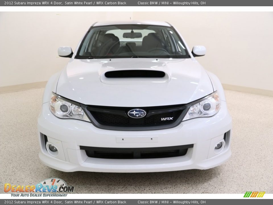 2012 Subaru Impreza WRX 4 Door Satin White Pearl / WRX Carbon Black Photo #2