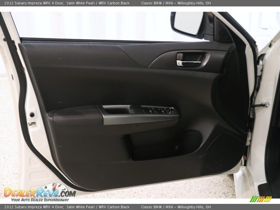 2012 Subaru Impreza WRX 4 Door Satin White Pearl / WRX Carbon Black Photo #4