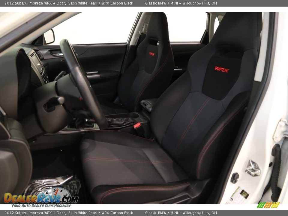 2012 Subaru Impreza WRX 4 Door Satin White Pearl / WRX Carbon Black Photo #5