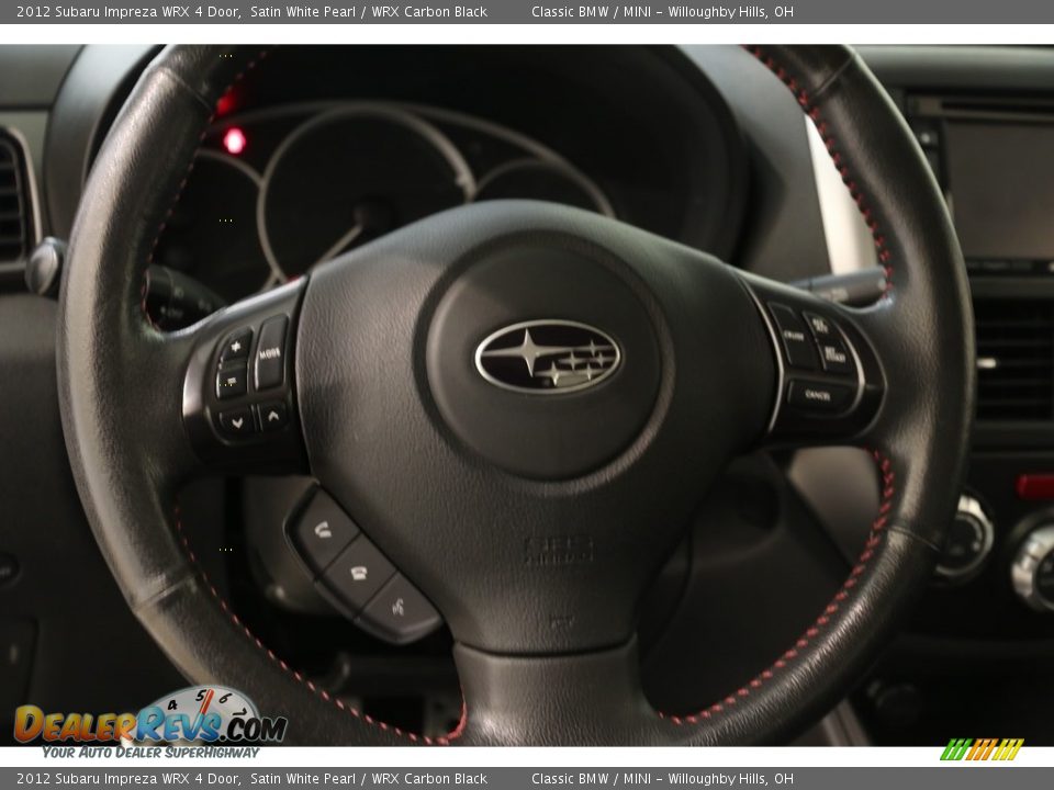 2012 Subaru Impreza WRX 4 Door Satin White Pearl / WRX Carbon Black Photo #6