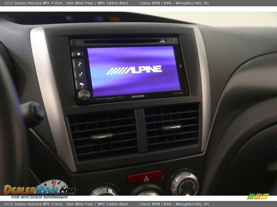 2012 Subaru Impreza WRX 4 Door Satin White Pearl / WRX Carbon Black Photo #8