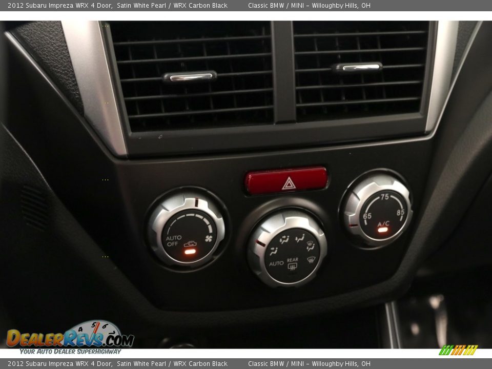 2012 Subaru Impreza WRX 4 Door Satin White Pearl / WRX Carbon Black Photo #12