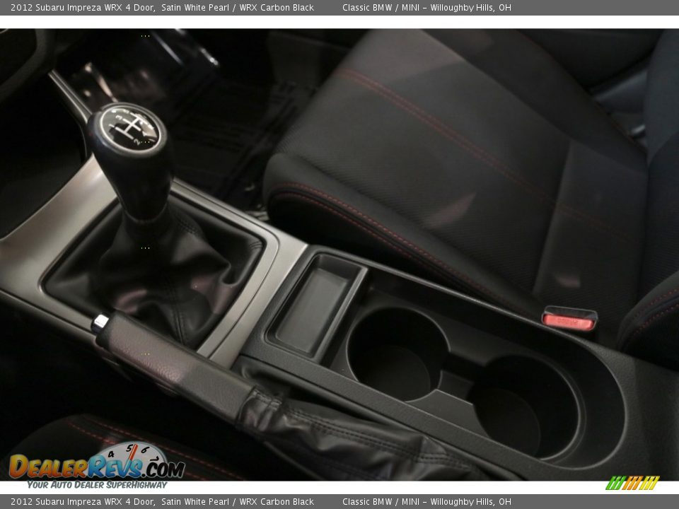 2012 Subaru Impreza WRX 4 Door Satin White Pearl / WRX Carbon Black Photo #13