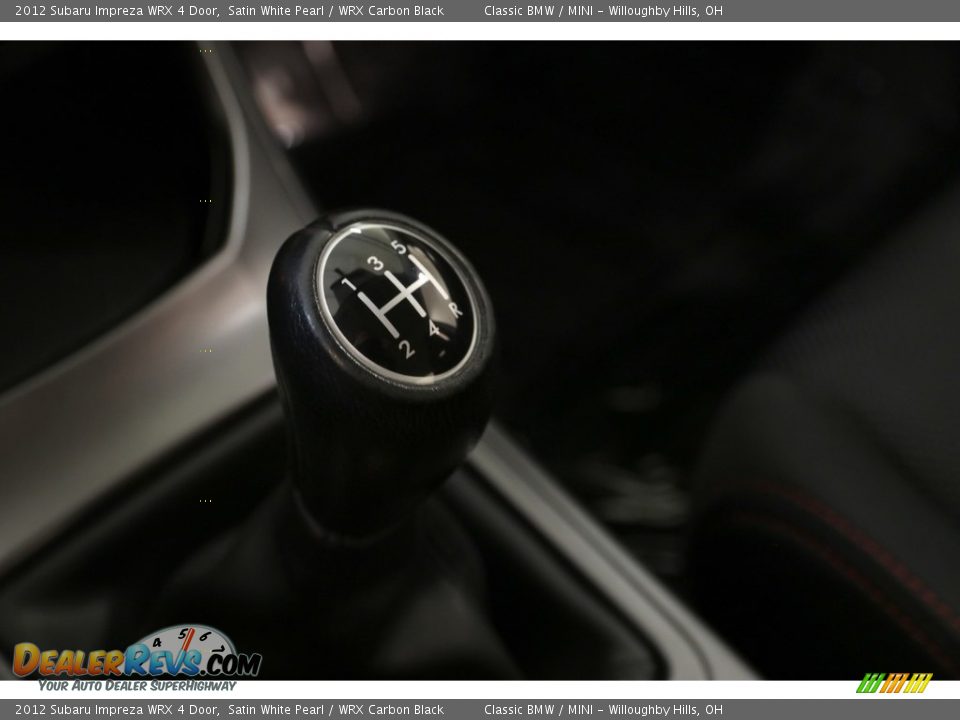 2012 Subaru Impreza WRX 4 Door Satin White Pearl / WRX Carbon Black Photo #14